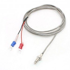 4.9Ft Long Metal Wrapped Line K Type 0-600 Degree Celsius Thermocouple Probe