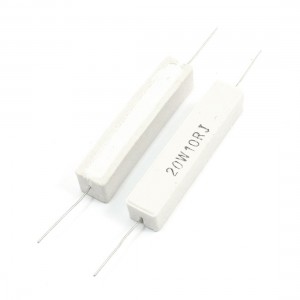 2Pcs Replacement 20W 10 Ohm Radial Lead Ceramic Cement Power Resistor