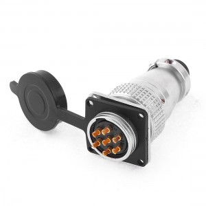 Y28-7 Waterproof 7 Pin Aviation Connector Adapter Plug AC 400V 25A