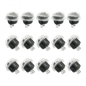 15 Pcs 6A/4A 250VAC 10A 125VAC 2Pin SPST Round Head ON/OFF Rocker Switch w Cover