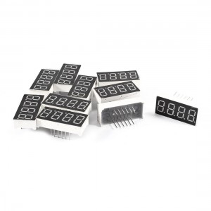 10 Pcs 30mm x 14mm Red LED DIP 4Bit 4-Digit Common Anode Digital Tube 0.36"