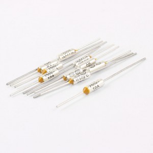 10 Pcs Short Circuit Protection TF Aluminum Thermal Fuse 172C 250V 10A