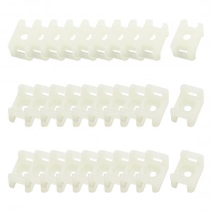 5mm Width Cable Tie Base Saddle Type Mount Wire Holder 30 Pcs