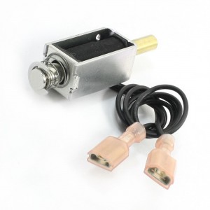 24V 192W 6mm Stroke 200g Force Crimp Terminal Solenoid Electromagnet