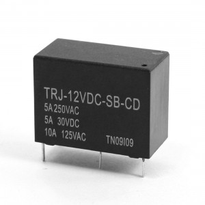 12VDC Coil Volt 5Pin SPDT PCB Breadboard Plug-in Mini Power Relay