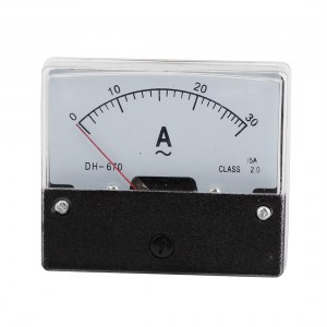 71mm x 61mm Rectangle 0-30A Ammeter Panel Meter DH-670