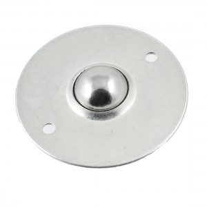Silver Tone 2 Holes Flange Mounted Ball Transfer Unit Bearing