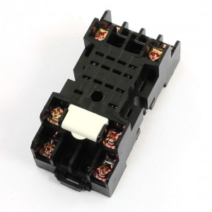 35mm DIN Rail Mounting Plastic Relay Socket Base Holder for PYF08.5A