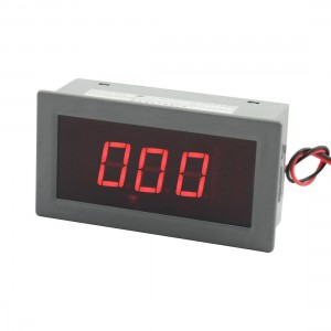 AC 75-300V Red LED Display Voltmeter Digital Panel Voltage Meter Gray
