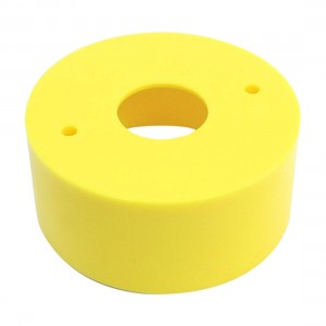 Round 22mm Cutout Push Button Switch Safeguard Cover Yellow 67x30mm