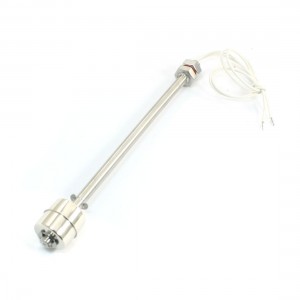 395mm Long Wire Liquid Level Sensor Single Ball Stainless Steel Float Switch