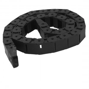 Machine Tool R55 18mm x 25mm Black Plastic Cable Drag Chain Carrier
