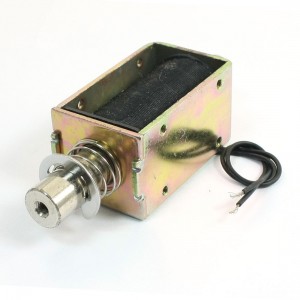 DC 24V 1.1lb Push Pull Intermittent Actuator Electromagnet Solenoid