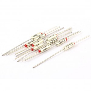 10 Pcs 250VAC 10A TF 195 Degree Celsius Cutoffs Temperature Thermal Fuse