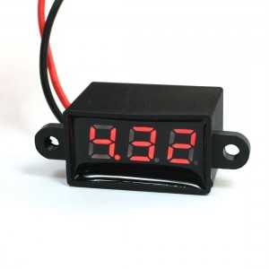 Car DC3.50-30V Red LED Display Digital Voltmeter Waterproof Volt Meter