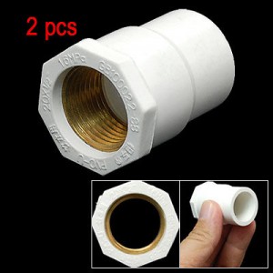 2 Watertight PVC Pipe Hose Adapter Screw Socket 1/2"