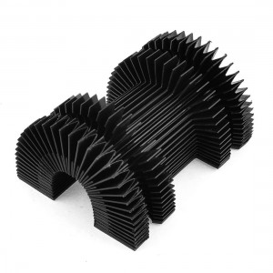 5.7" x 3.1" x 1.4" Accordion Shape Flexible Dust Cover for Milling Machine