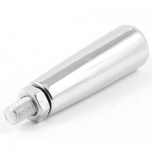 Silver Tone Metal 8mm Thread Revolving Grip for Lathe Milling Machine