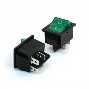 15A 250VAC 20A 125VAC 4Pin DPST ON/OFF Snap in Boat Rocker Switch 2Pcs