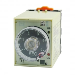 8Pin SPDT 5s Adjustable Timer Time Delay Relay AC36V w Plug in Socket