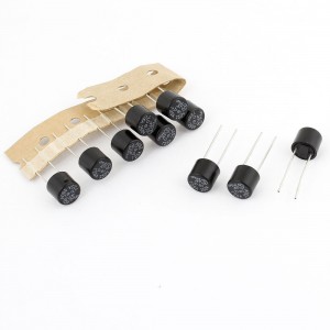 10 Pcs Black Cylinder Shape Miniature Slow Blow Micro Fuses 250V 2.5A