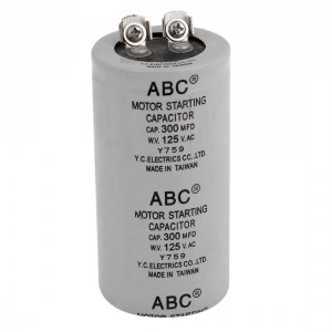 300MFD 300uF 125VAC Polypropylene Film AC Motor Starting Capacitor