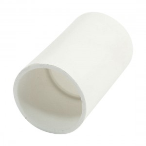 25mm Inner Dia 28mm OD 48mm Length PVC Electric Conduit Straight Coupler