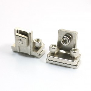 2 Set Silver Tone 3 in 1 Metal Fixture Series Manipulator Fittings
