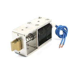 DC 12V 1.6A Opening Frame 10mm Stroke 1Kg 2.2lb Force Solenoid for Door Lock