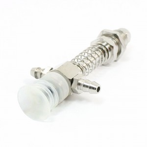 18mm Stroke 5mm Quick Fitting 10mm Thread Plunger Type Vacuum Cup Holder 2 8"