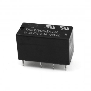 Black DIY PCB Board DC 24V Coil DPDT General Purpose Power Relay