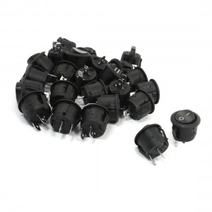25Pcs SPST on/off 2 Position Boat Rocker Switch 6A 250VAC 10A 125VAC