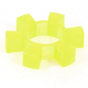 80mm x 16mm PU Coupling Shaft Center Spider Coupler Damper Yellow