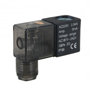 Black Plastic Shell AC 220V 2 0VA Pneumatic Control Solenoid Valve Coil