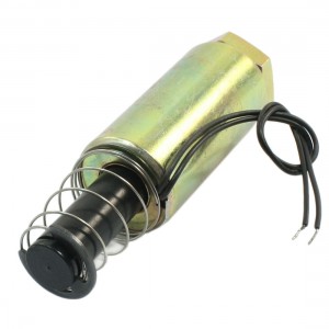 DC24V 1.2A Pull Type Tubular Solenoid Electromagnet 2mm 1600g 5mm 600g