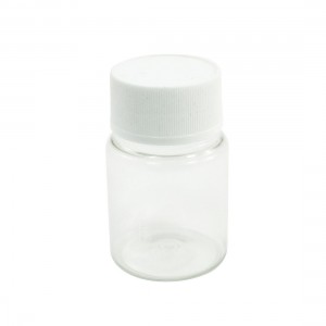 60ML Capacity Laboratory Storage Clear Plastic Widemouth Bottle White