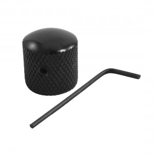 Black Dome Tone LP/TL Guitar Bass Control Knob Cap w Wrench