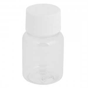 Leakproof 50ml Capacity Chemical Storage Clear Plastic Lab Bottle