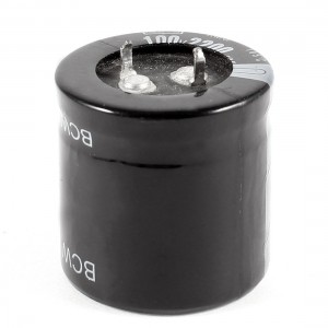 100V 2200uF 105C Aluminum Electrolytic Capacitor Black 30x30mm