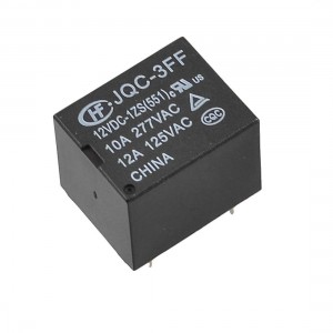 Black Plastic Case 12V DC SPDT 1NO 1NC Electronic Power Relay