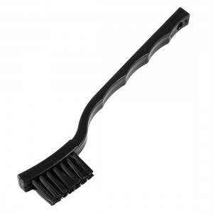 Black Curving Handle Toothbrush Shaped PCB Cleaner Anti Static Brush