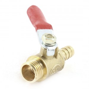 Compressor 1/4" x 1/4" 180 Degree Lever Handle Manual Gas Ball Valve