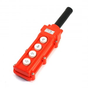 Rainproof Hoist Pushbutton Switch Up Down 4 Ways Pendant Control Station