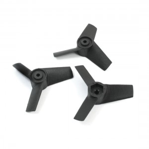 3pcs RC Model Plane 3mm Shaft Dia Motor 3 Blades Ducted Fan Blade 55mm