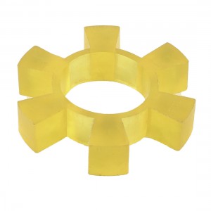 100mm x 20mm PU Coupling Shaft Center Spider Coupler Damper Yellow