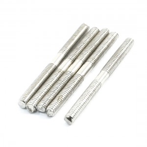 5PCS RC Plane Parts Silver Tone Main Blade Linkage Rod M2 x 25mm