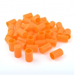 50 PCS Chemistry Laboratories Orange Plastic Test Tube Cap 18mm