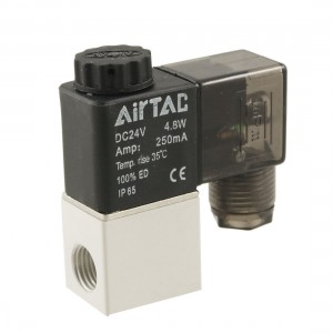 DC 24V Electric Pneumatic Air Solenoid Valve 250mA