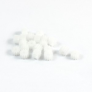 20 Pcs 7mm x 2mm Single Steering Plastic Motor Transmission Spindle Gear