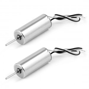 2 Pcs Black White Wire DC4.2V 60000RPM Coreless Motor for DIY RC Aircraft